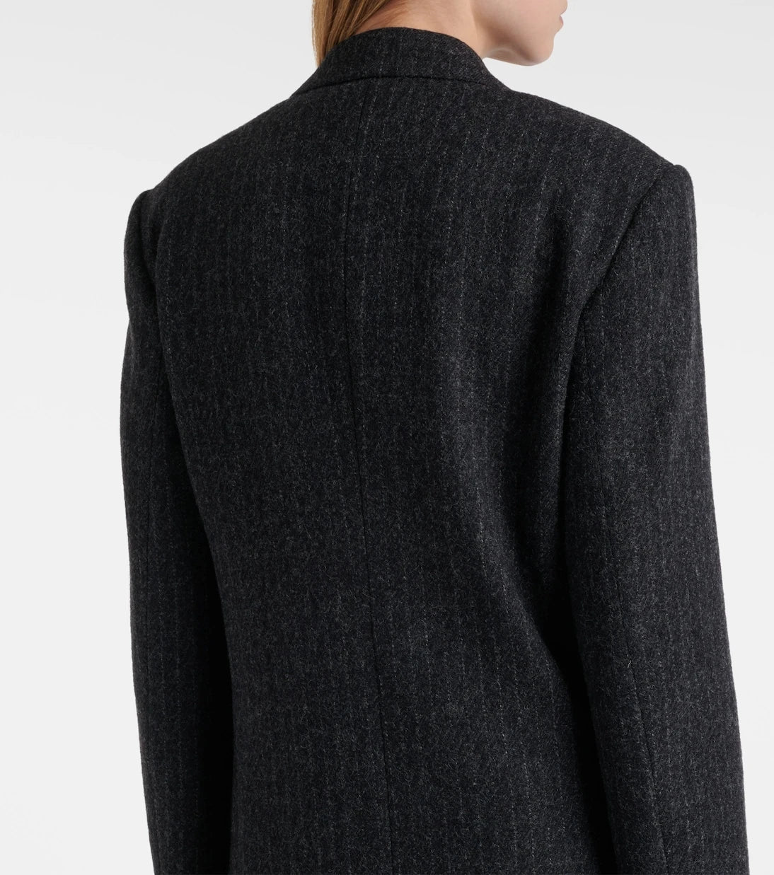 Dries Van Noten - Chalk stripe wool coat