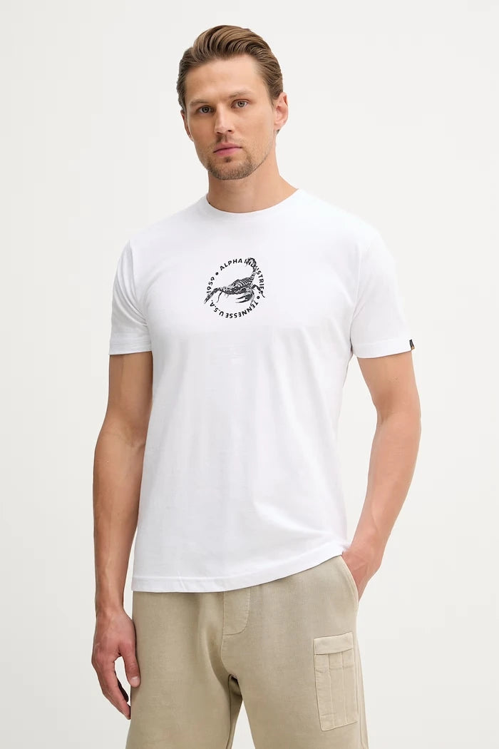 Alpha Industries тениска мъжка памучна US Scorpion Backprint