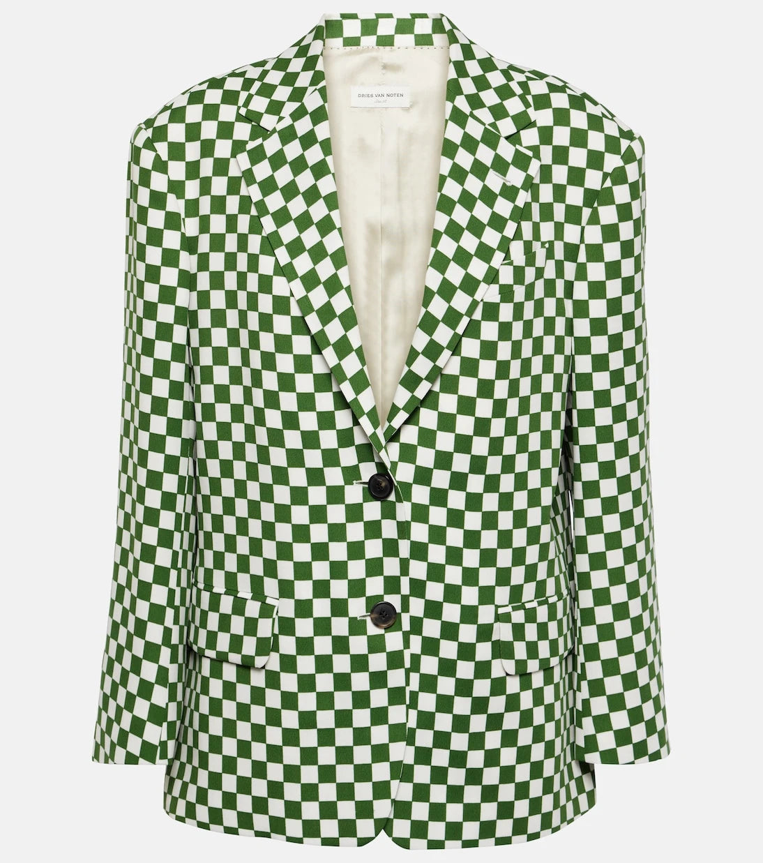 Dries Van Noten - Checked single-breasted blazer