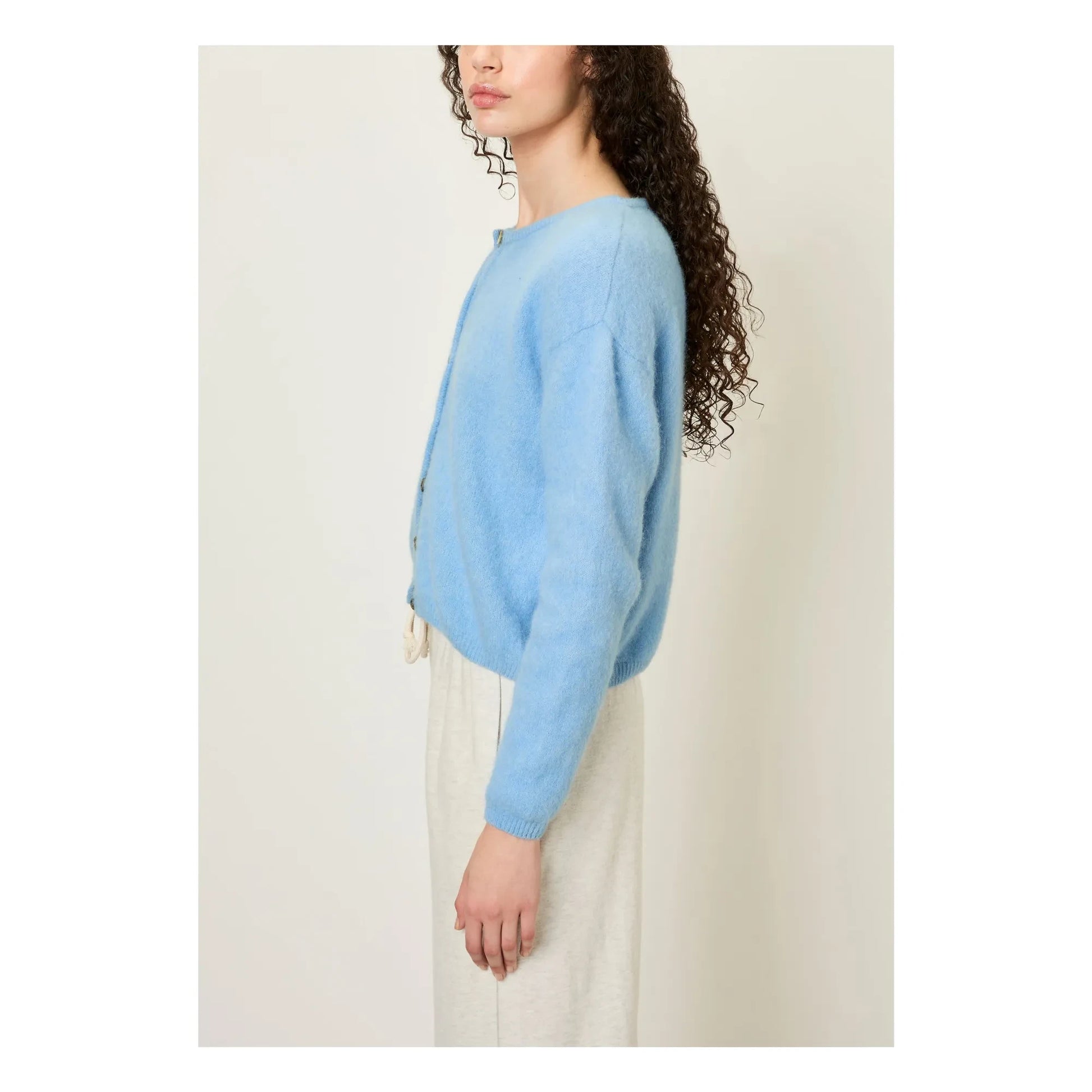 American Vintage - Vitow Alpaca and Wool Vest | Light blue