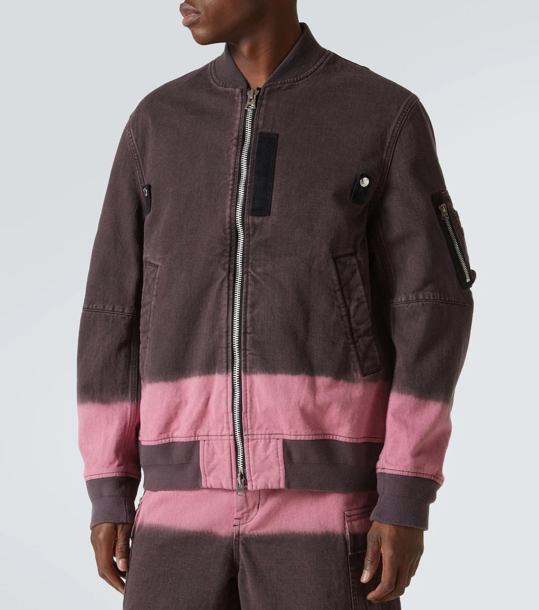 Sacai - Ombré cotton blouson