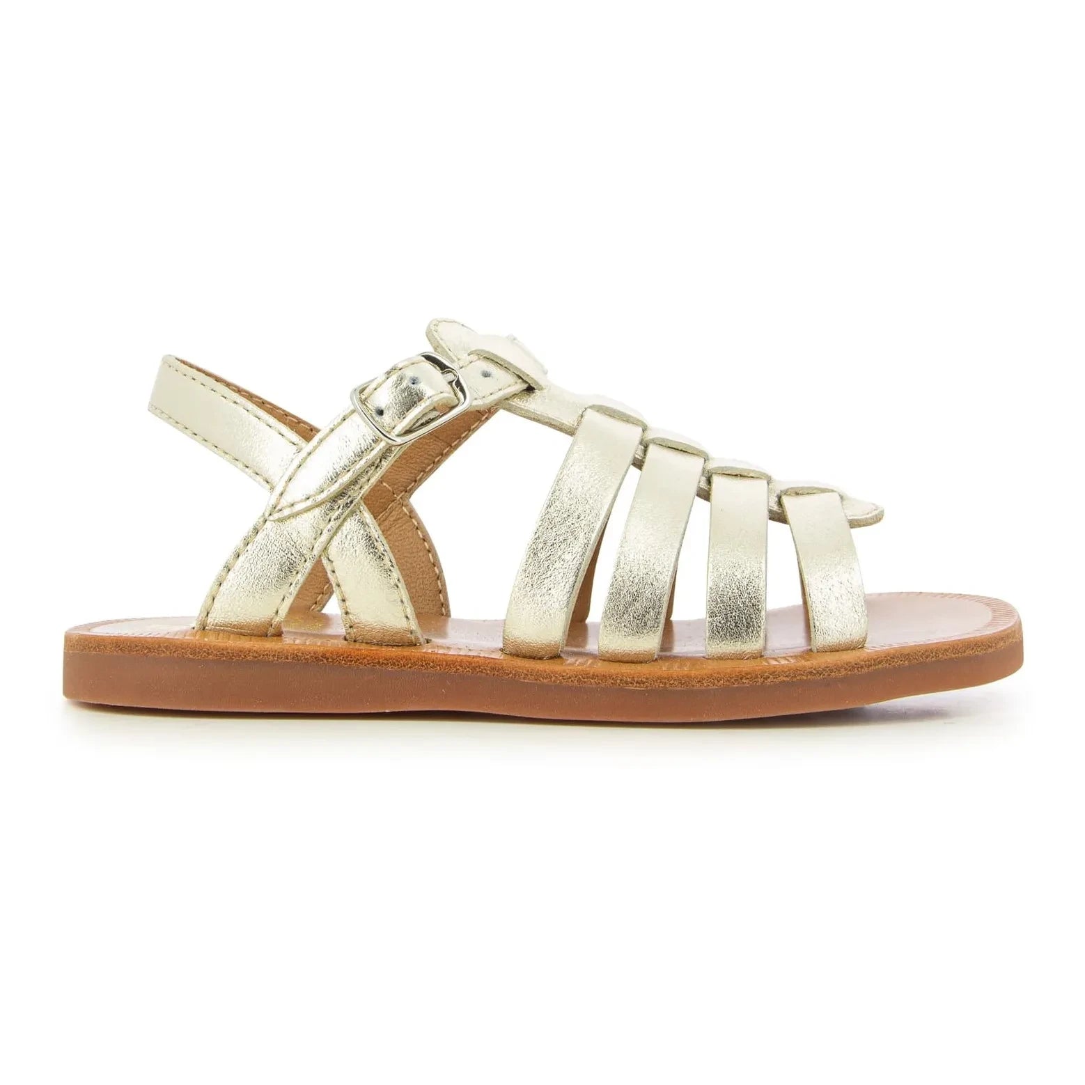 Pom d'Api - Plagette Strap sandals | Gold