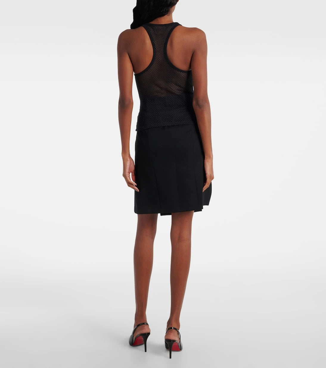 Courrèges - Scuba cotton mesh tank top