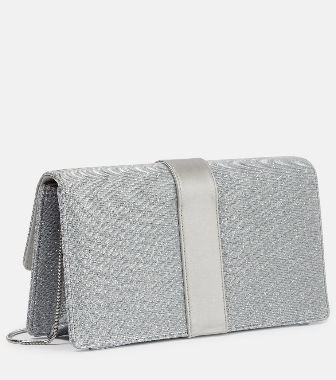 Manolo Blahnik - Capri Glitter embellished clutch