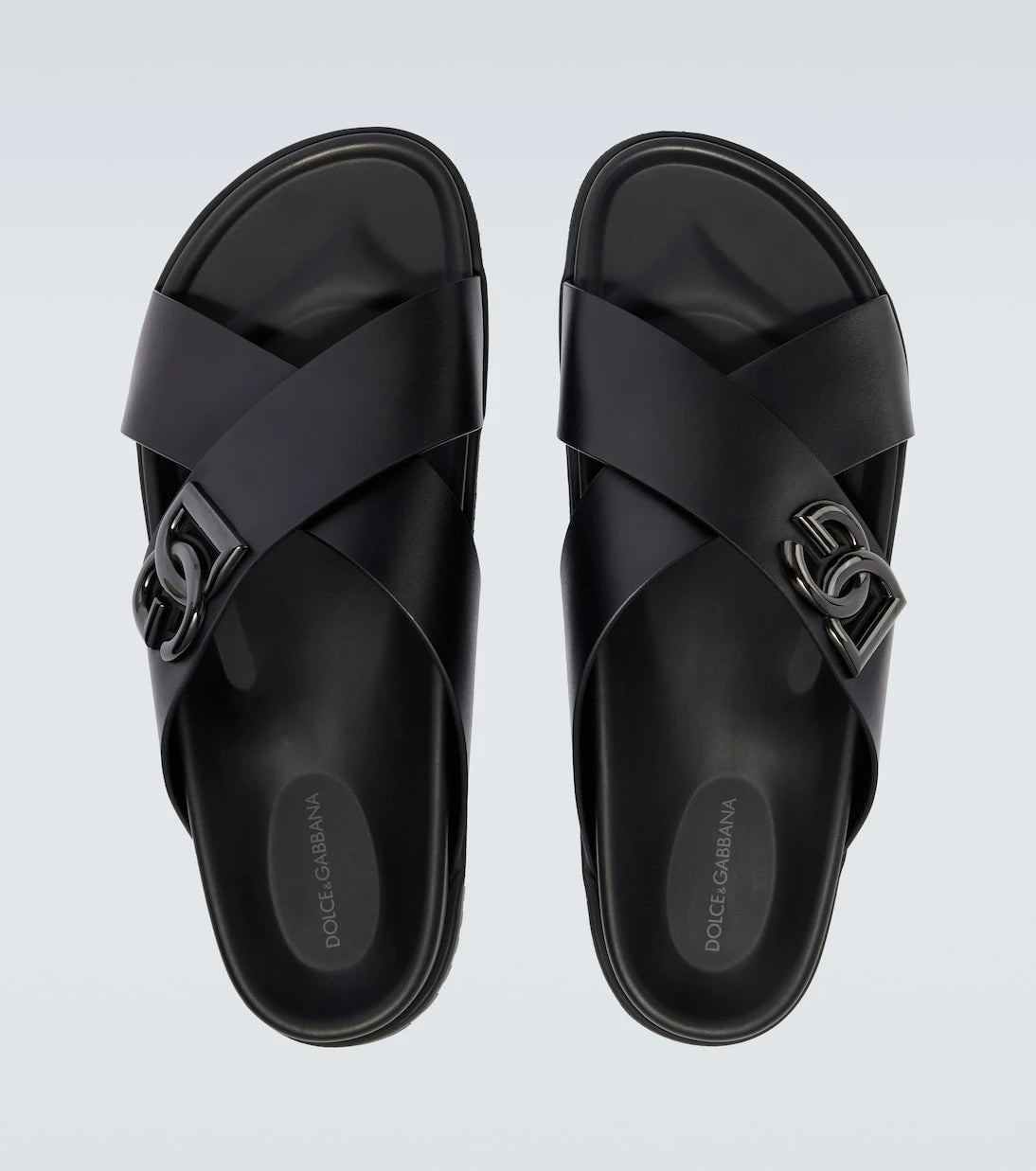 Dolce&Gabbana - Leather slides