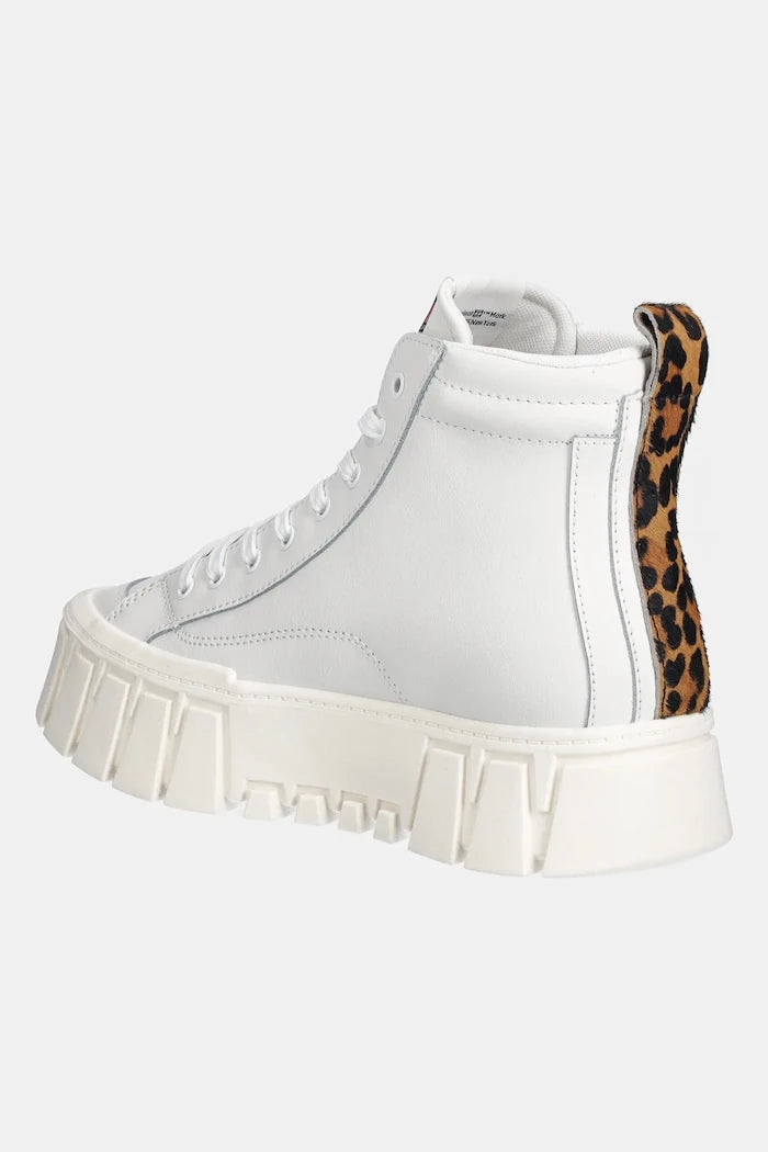 Кожени маратонки Tommy Jeans TJW VULC FLATFORM LEOPARD