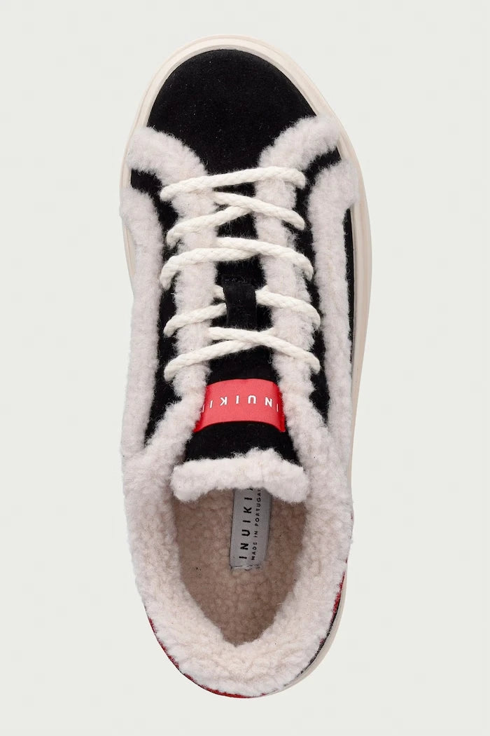 Inuikii Lila Shearling Lace Up Kadın Süet Sneaker