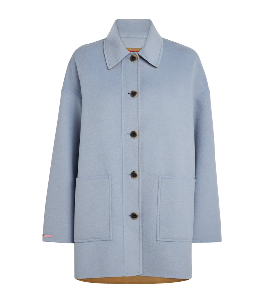 MAX&Co. Blue Wool Coat