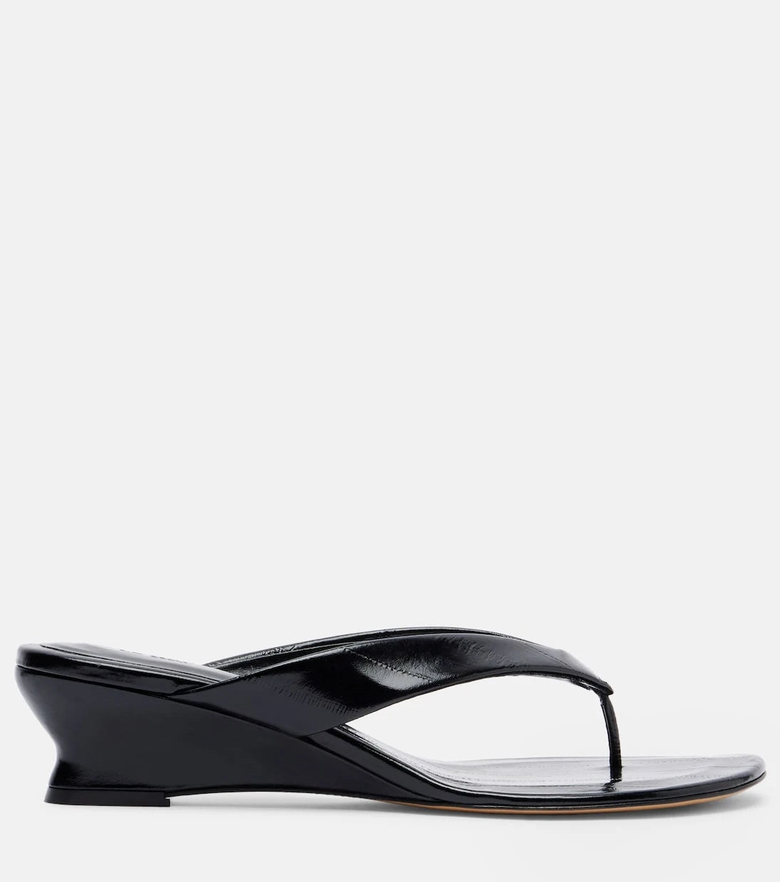 Le Monde Béryl - Micro Wedge leather thong sandals