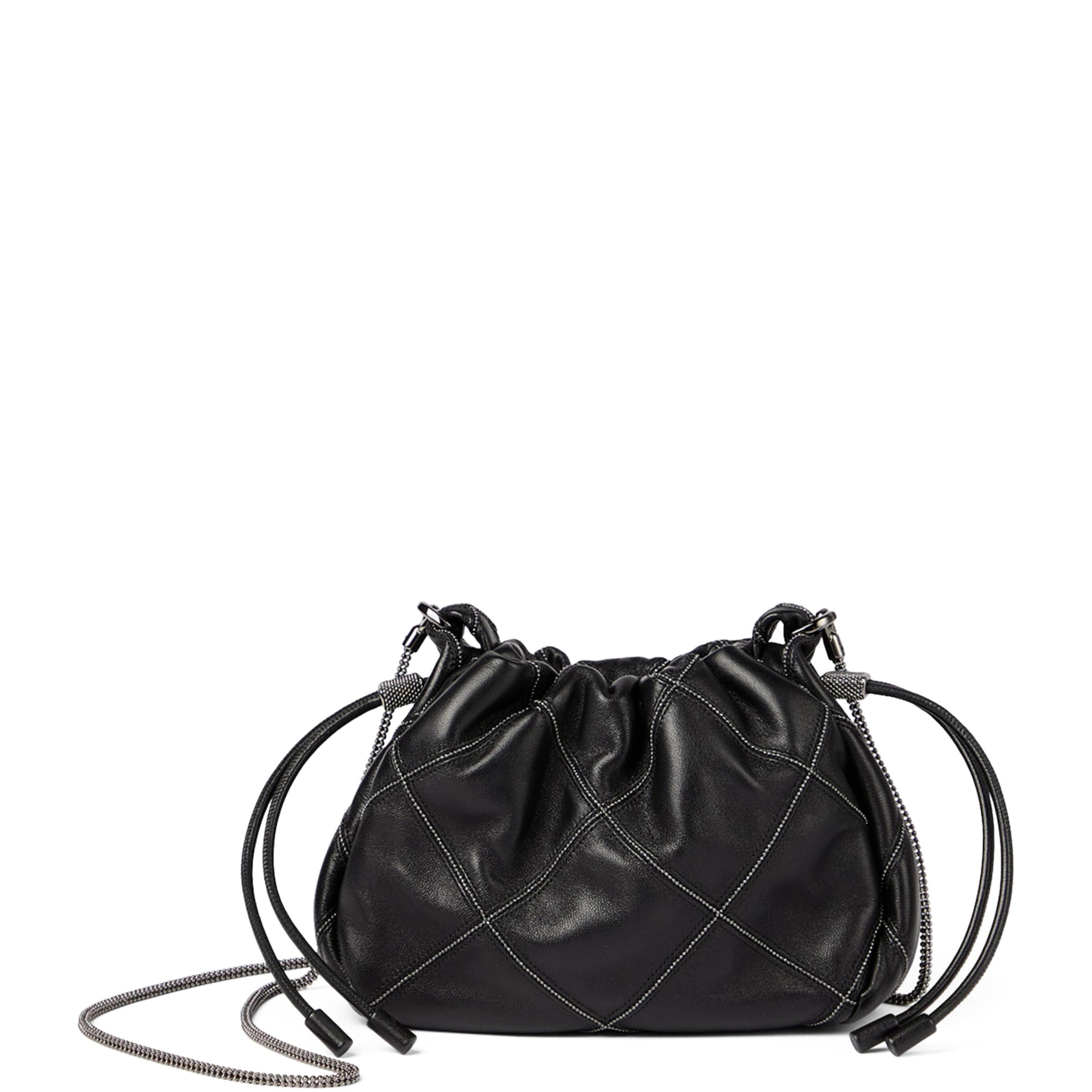Mini Leather Mellow Bucket Bag