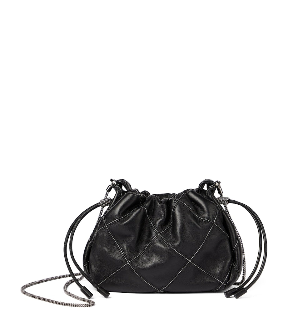 Mini Leather Mellow Bucket Bag