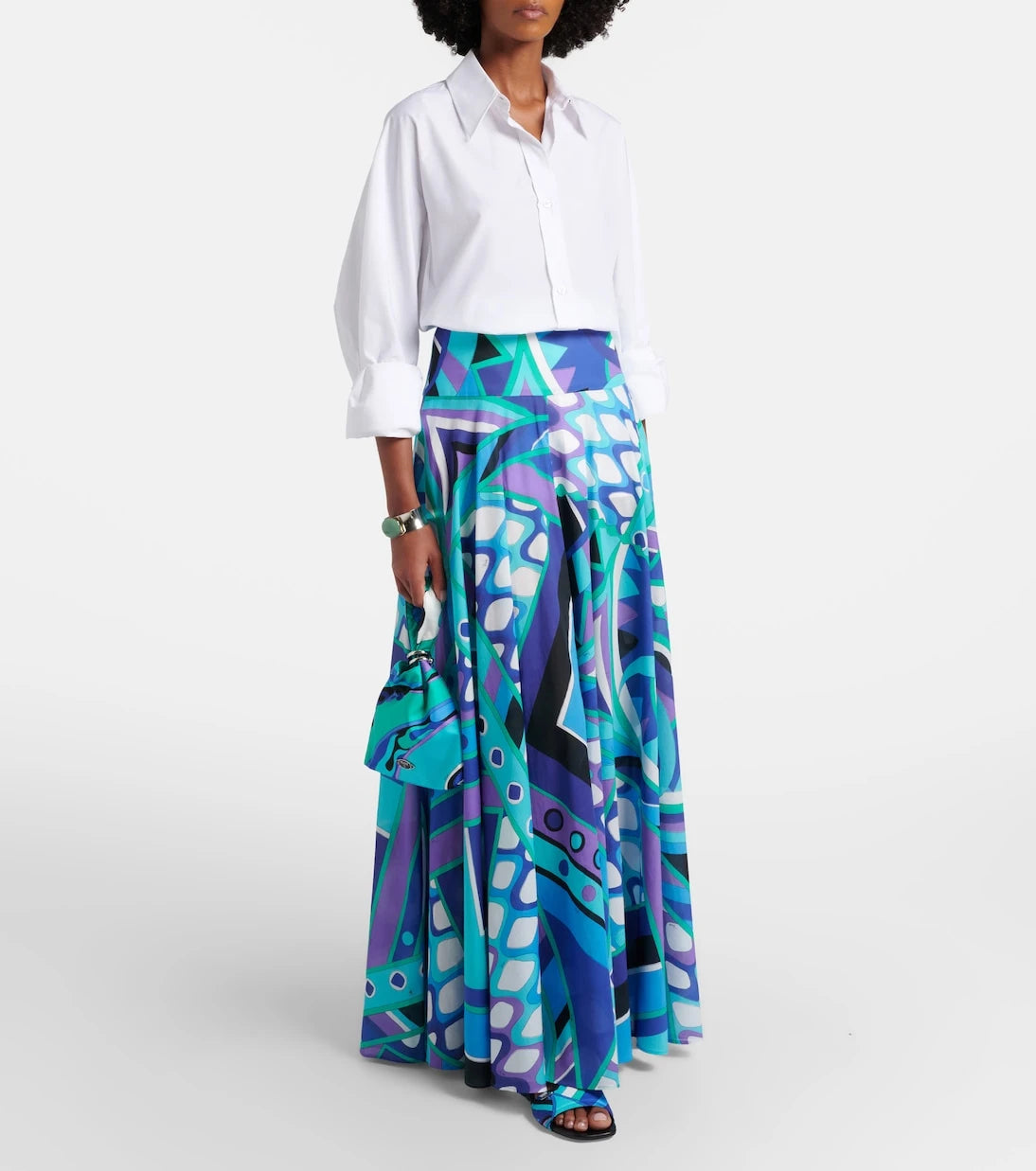 Pucci - Vivara cotton maxi skirt