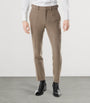 TOM FORD Beige Virgin Wool-Blend Dyllan Trousers