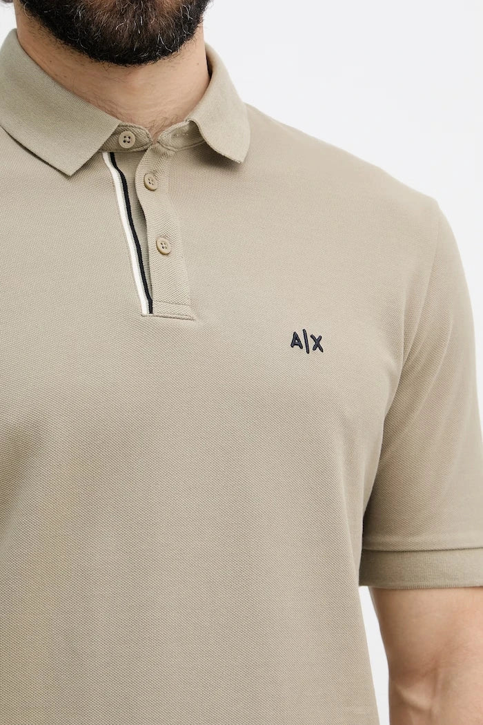Armani Exchange тениска с яка мъжка памучна