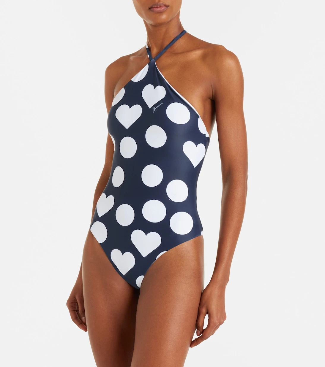 Jacquemus - Bastide printed halterneck swimsuit