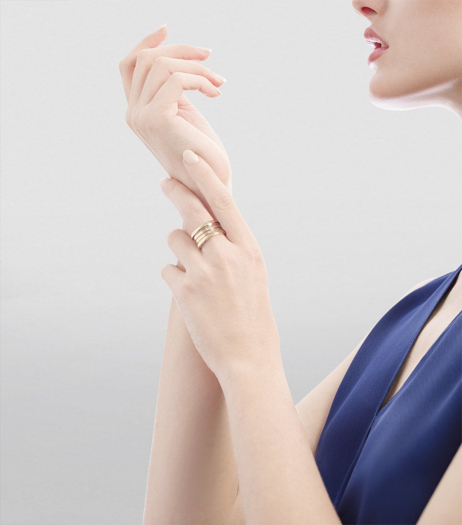 Yellow Gold B.zero1 Four-Band Ring