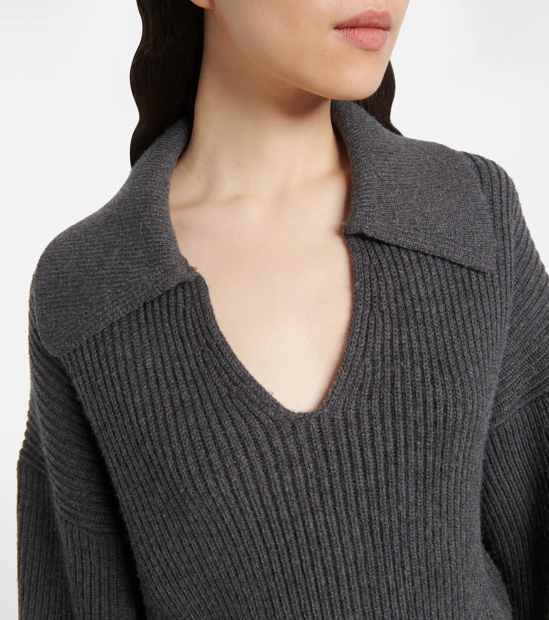 Joseph - Ribbed-knit wool-blend polo sweater