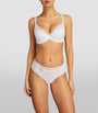 White Underwired Plunge Push-Up Bra