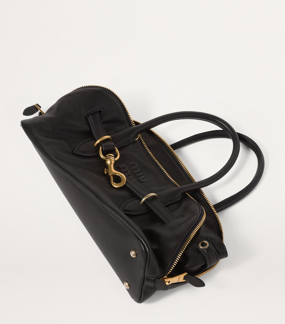 Black Aventure Top-Handle Bag