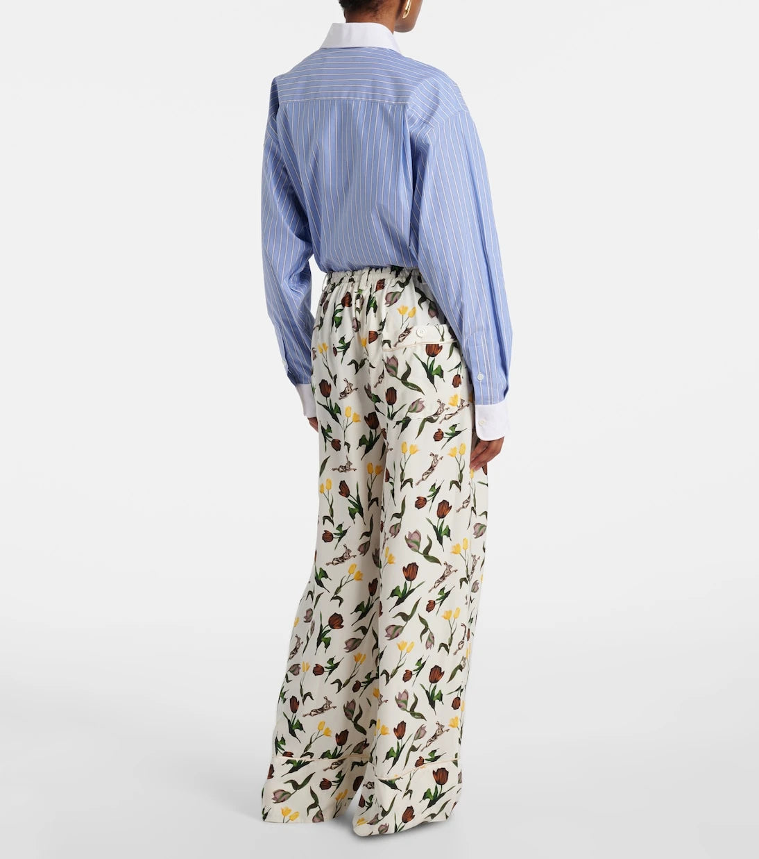Marni - Printed silk palazzo pants