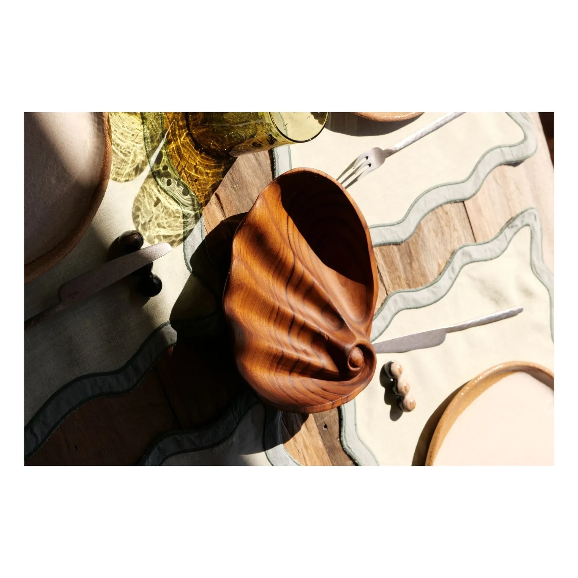 Woodmata - Teak bowl Shell | Teak