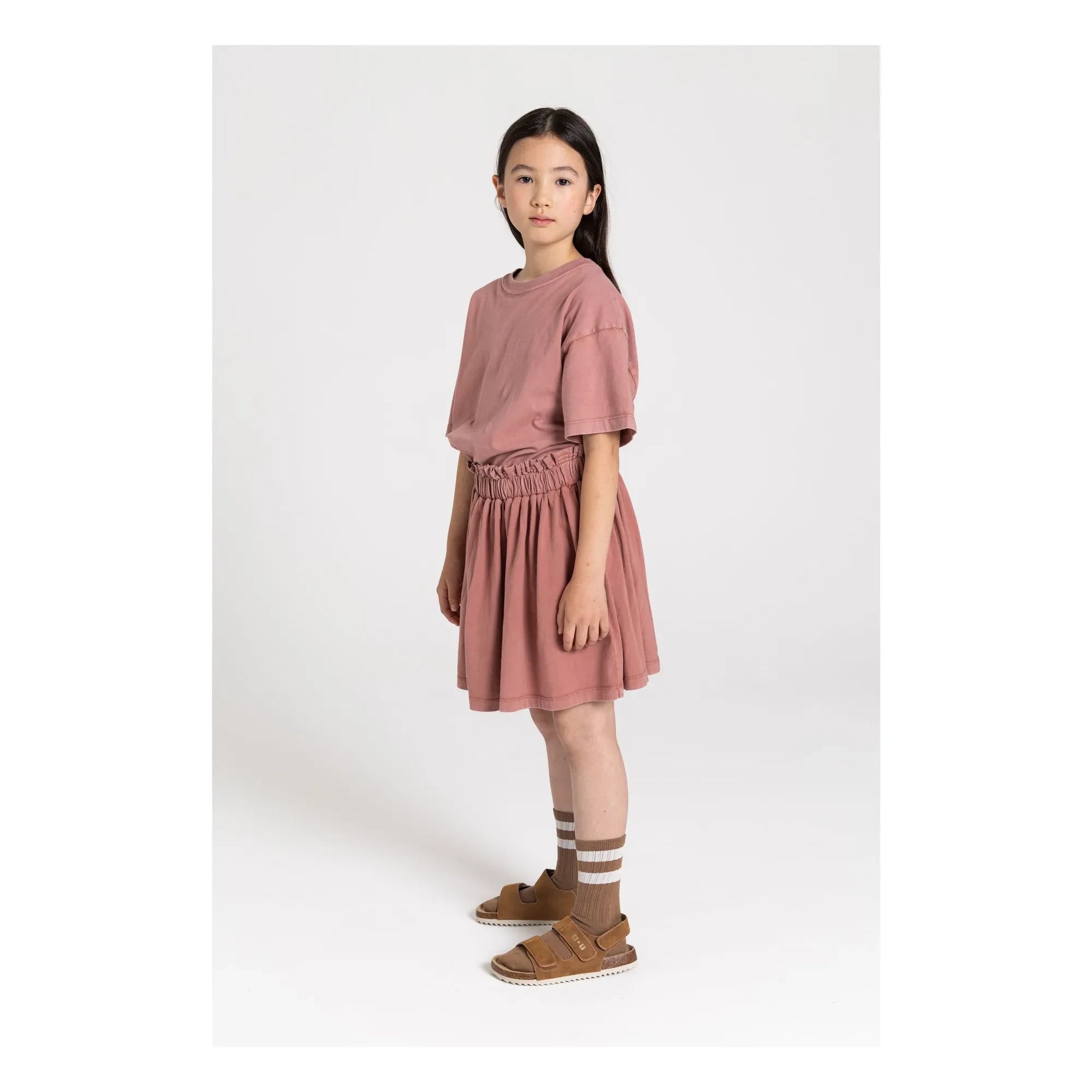 Smallable Kid - Flow Skirt Jersey Organic Cotton | Plum