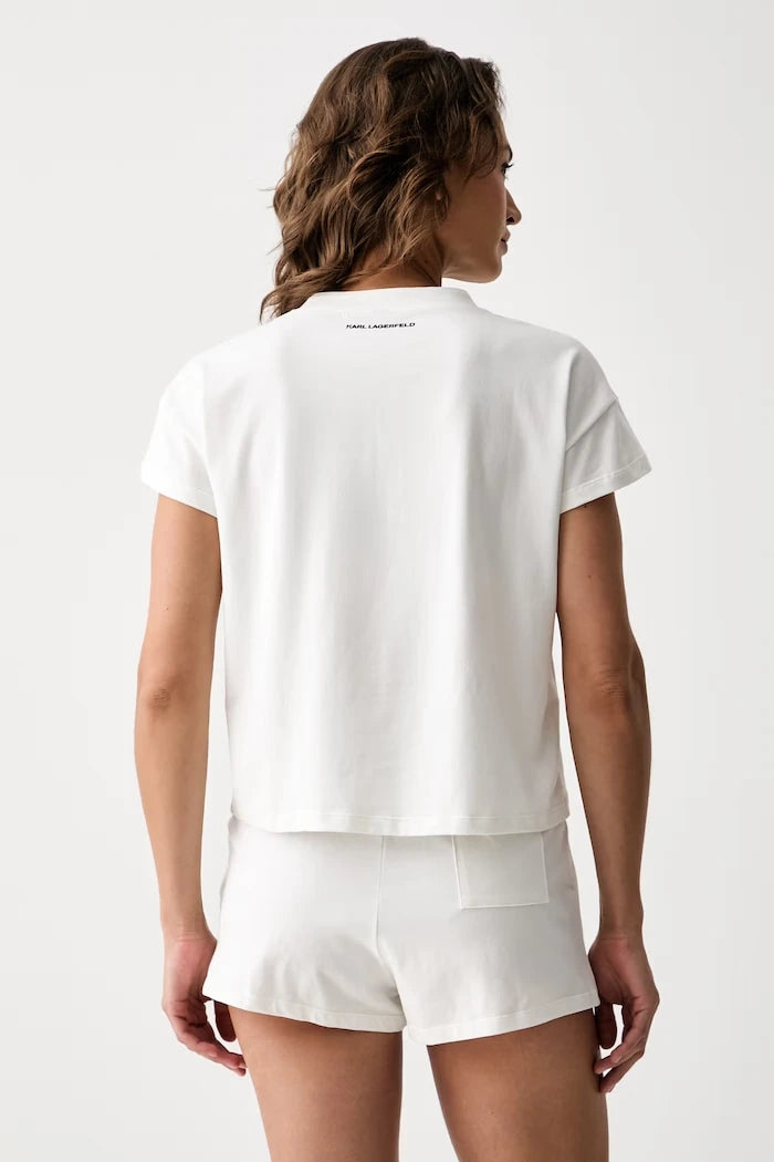 Karl Lagerfeld kadın pamuklu elastanlı pijama IKON