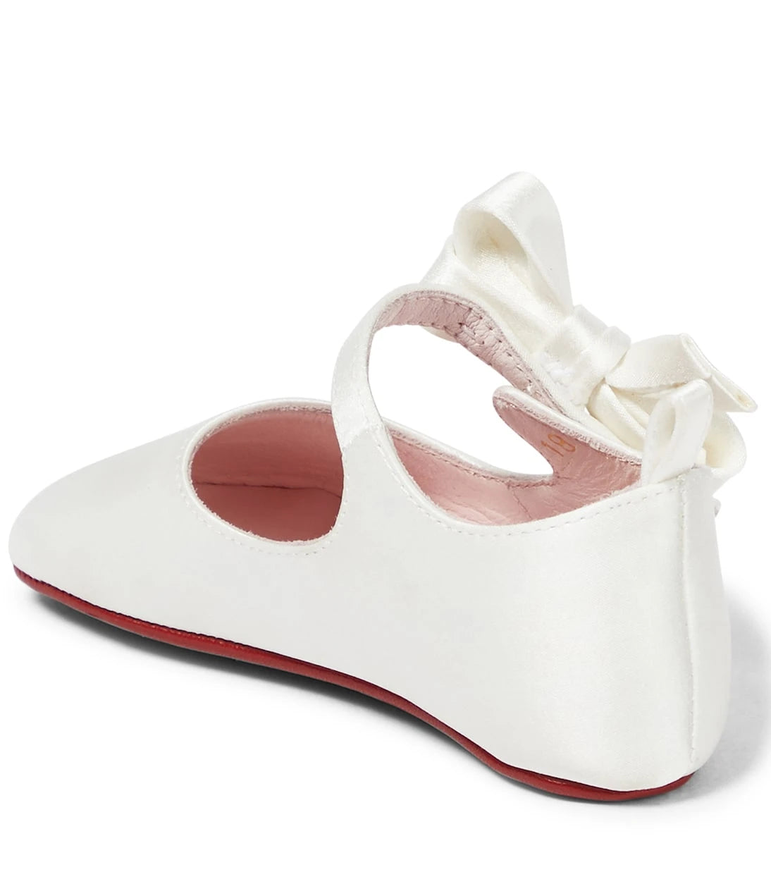 Christian Louboutin Kids - حذاء باليه بيبي لو بيب من الساتان