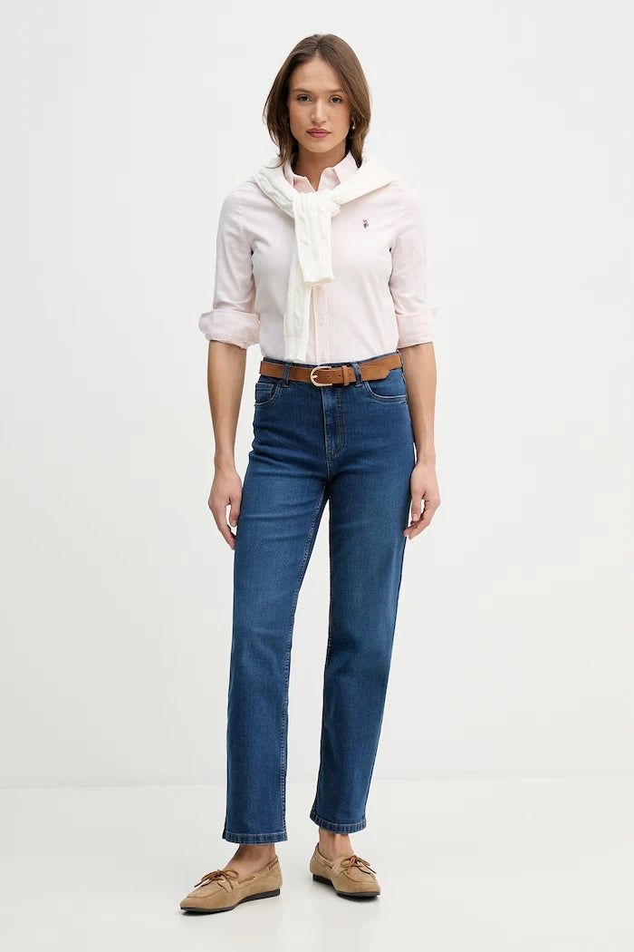 Риза U.S. Polo Assn. STRIPE STRETCH CLASSIC FIT OXFORD