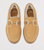 Brown Chambeliboat Suede Shearling-Lined Boat Shoes