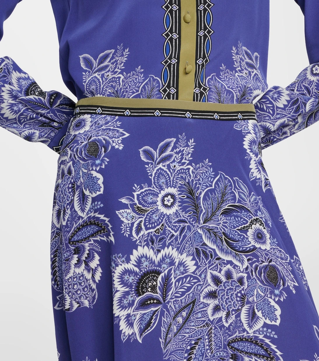 Etro - Floral silk maxi skirt