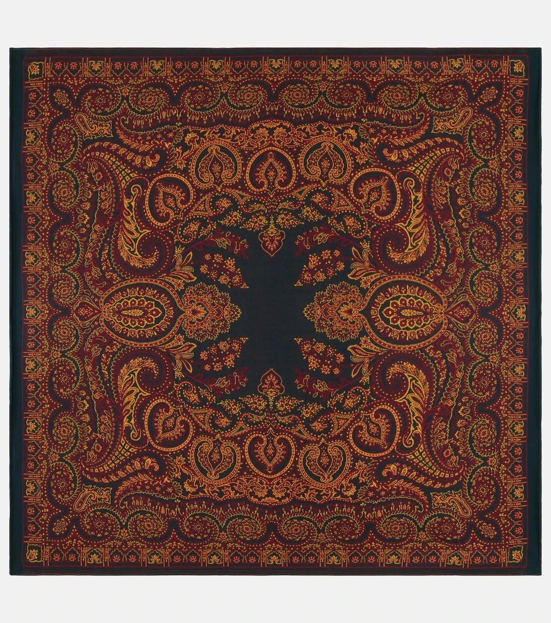 Etro - Paisley wool and silk-blend throw