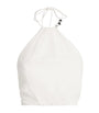 Cotton Azura Halterneck Crop Top IVORY
