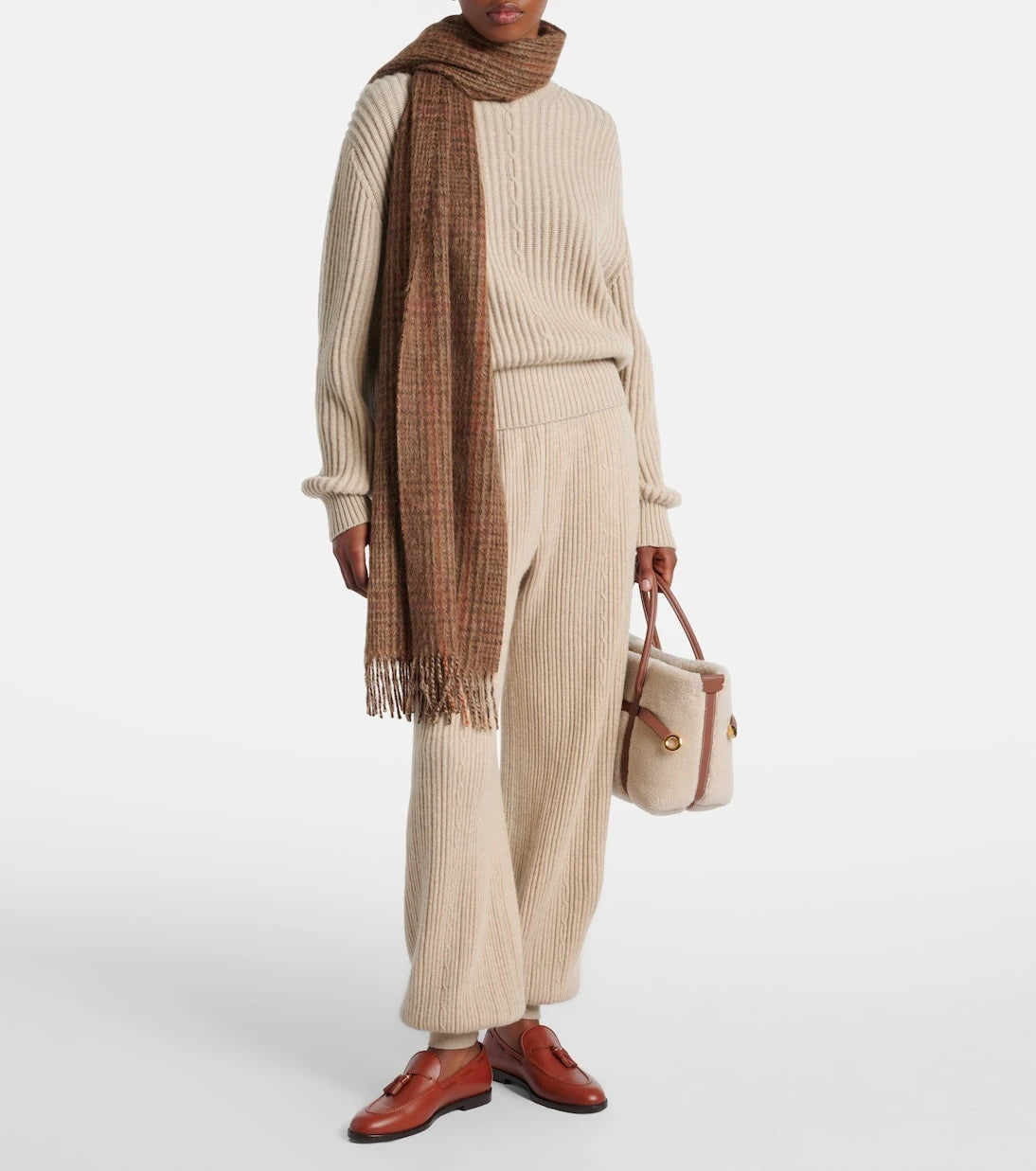 Loro Piana - Plane Tree ribbed-knit cashmere sweatpants