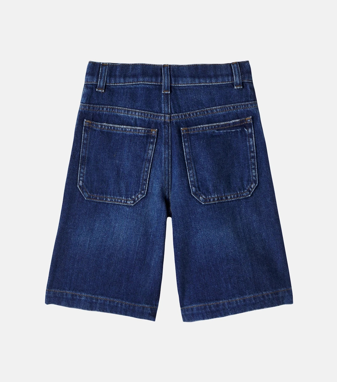 Dolce&Gabbana Kids - Logo appliqué denim shorts