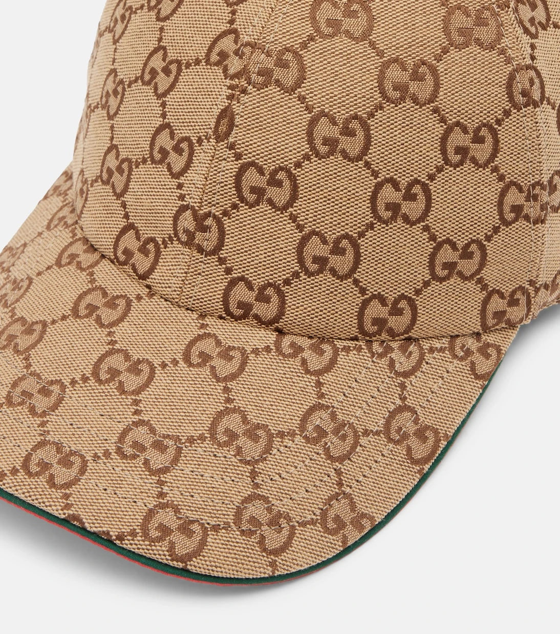 Gucci - قبعة بيسبول GG Supreme Canvas من مزيج القطن