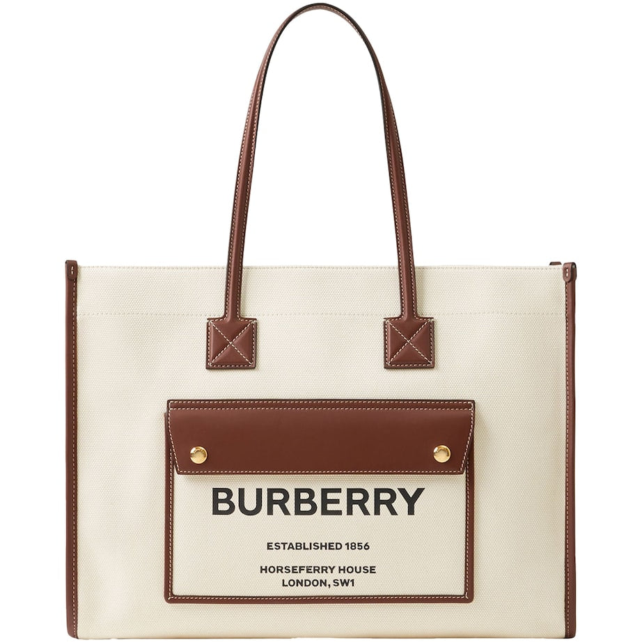 Burberry Beige Small Freya Tote Bag