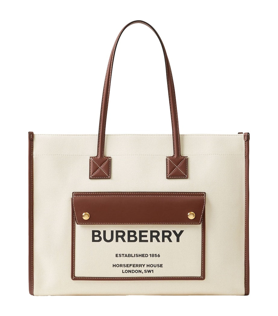 Burberry Beige Small Freya Tote Bag