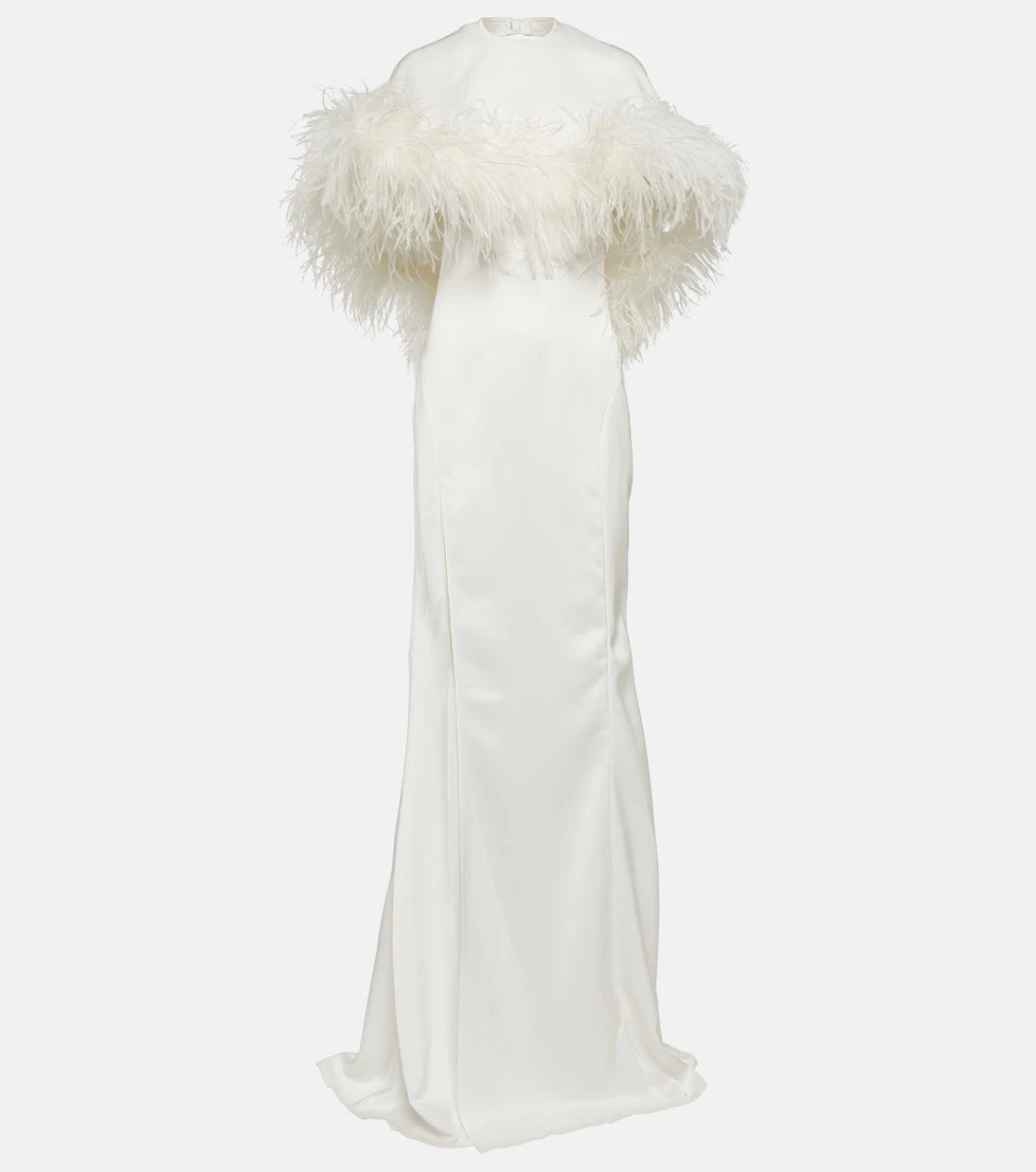 The Attico - Feather-trimmed gown