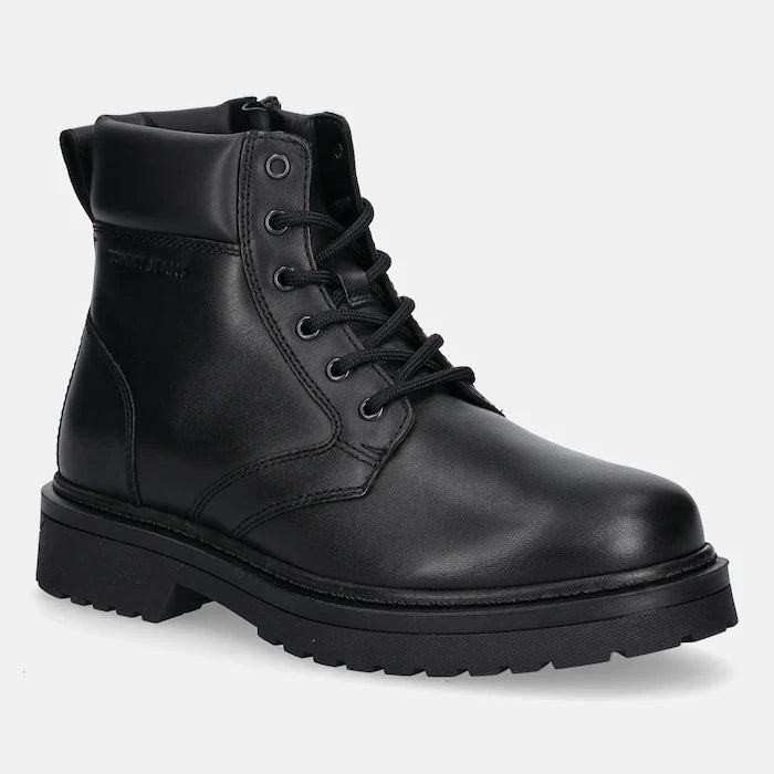 Кожени зимни обувки Tommy Jeans TJM LACE UP BOOT