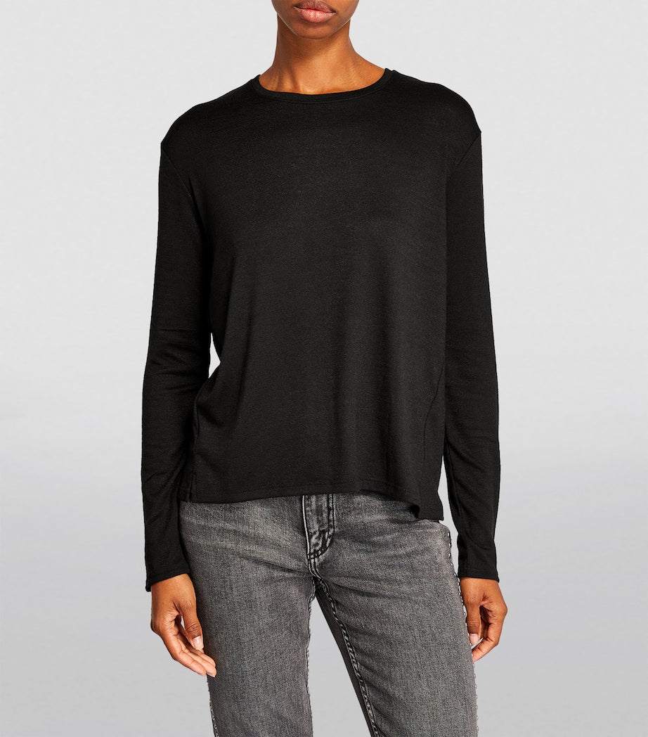 Rag & Bone Black Fine-Knit Sweater