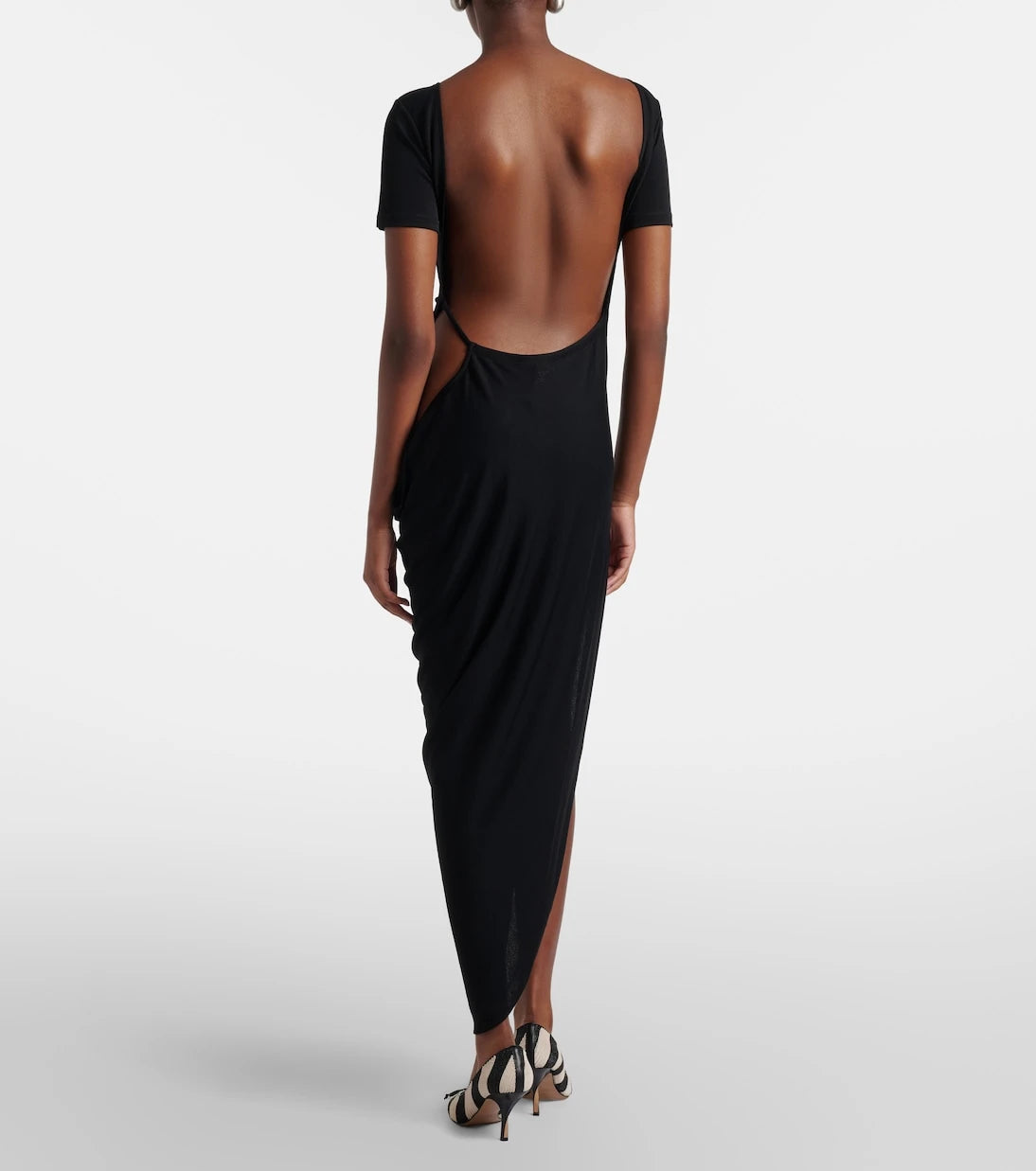 Jacquemus - Sole cutout jersey midi dress