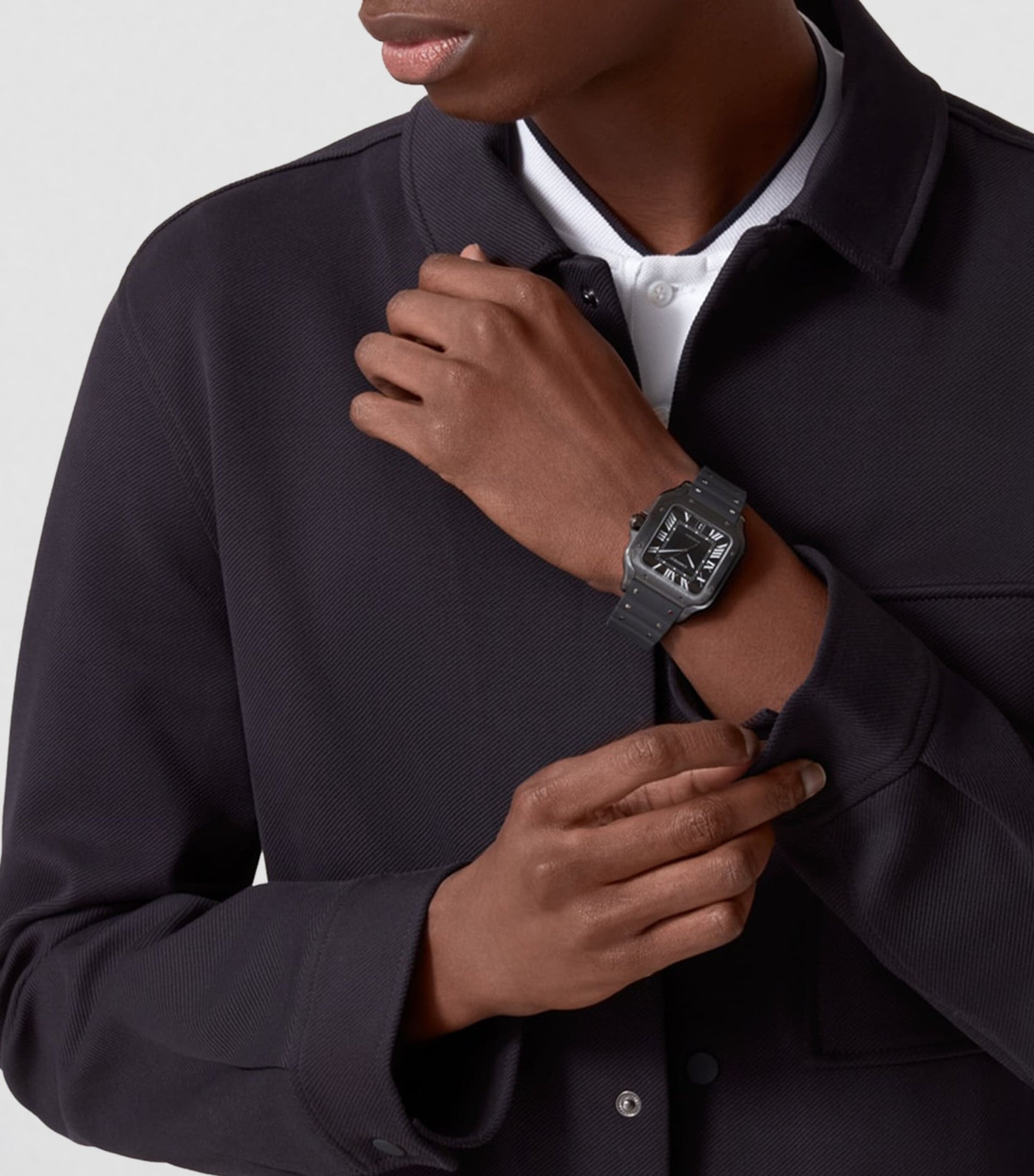 Stainless Steel Santos de Cartier Watch 39.8mm