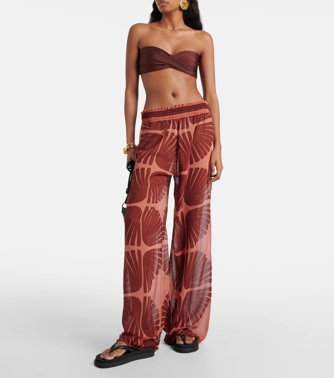 Johanna Ortiz - Printed georgette wide-leg pants