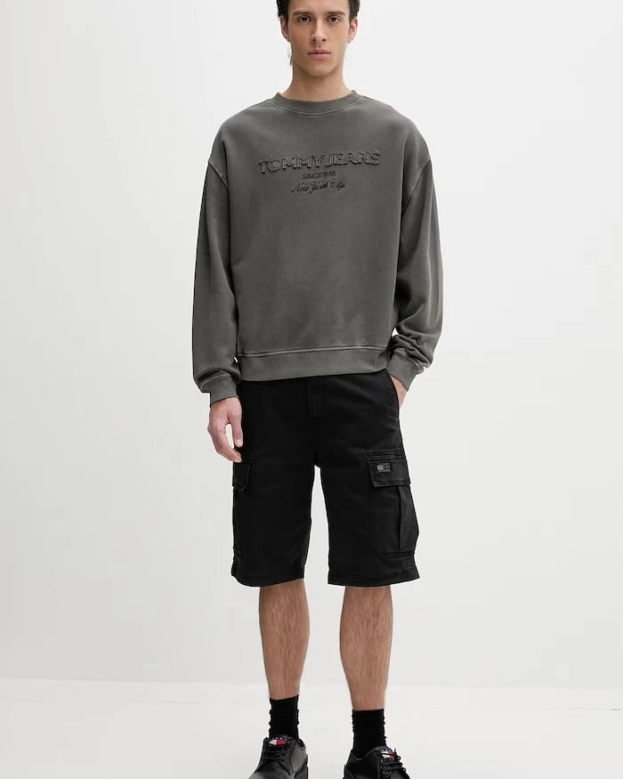 Tommy Jeans erkek pamuklu sweatshirt
