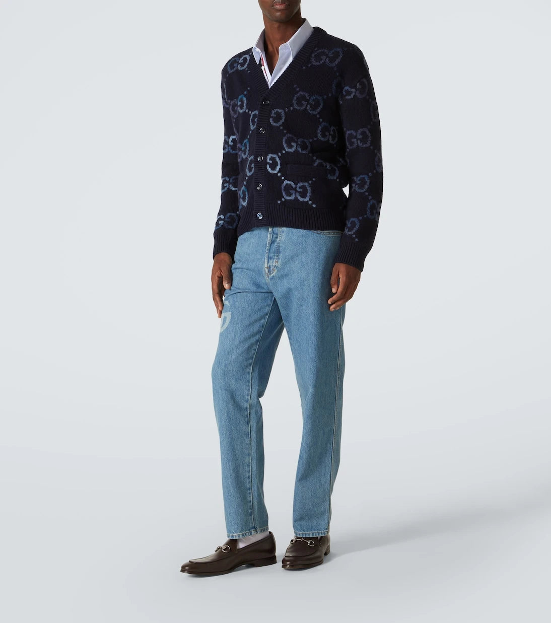 Gucci - Double G mid-rise slim jeans