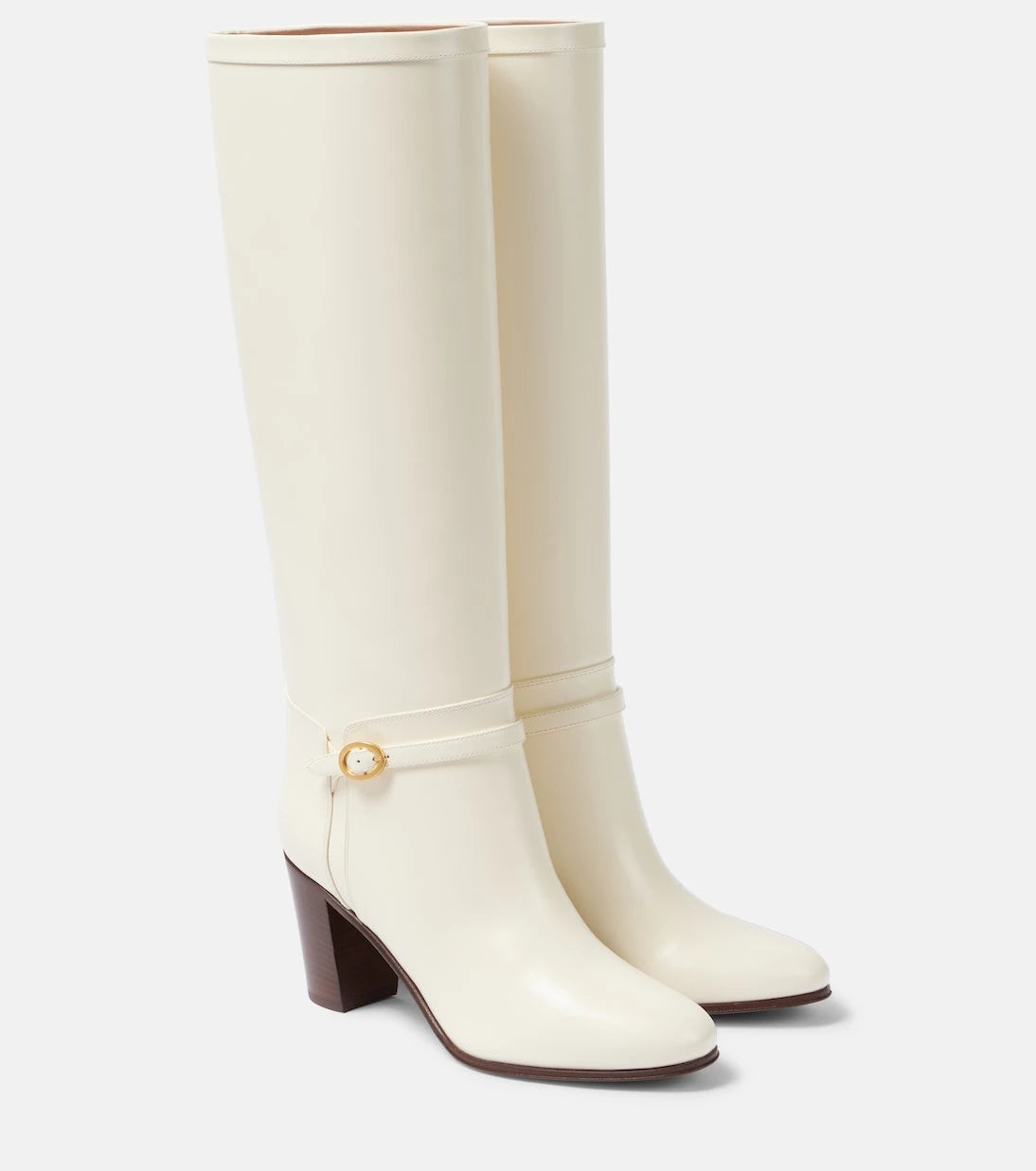 Valentino Garavani - Pattie 75 leather knee-high boots