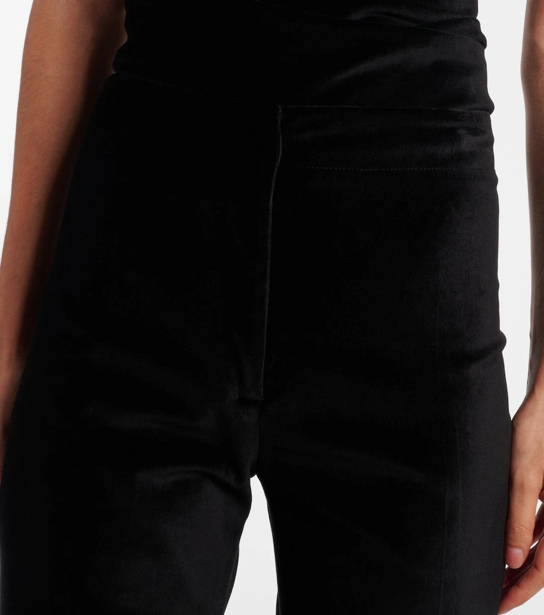Tove - Roux cotton-blend velvet flared pants