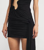 Christopher Esber Black Cut-Out Wave Mini Dress