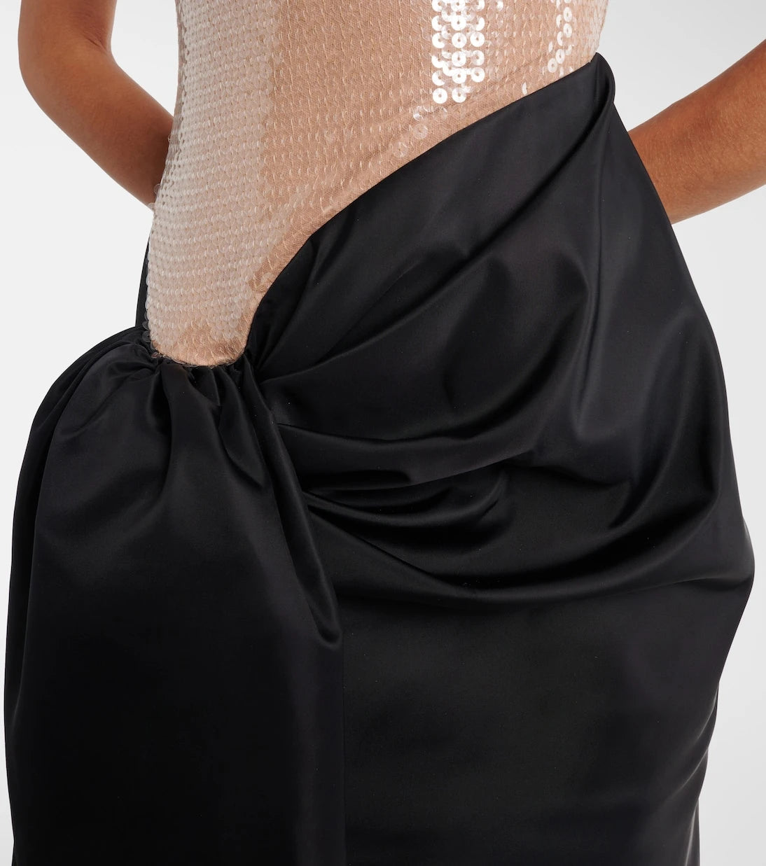 David Koma - Sequined draped maxi dress